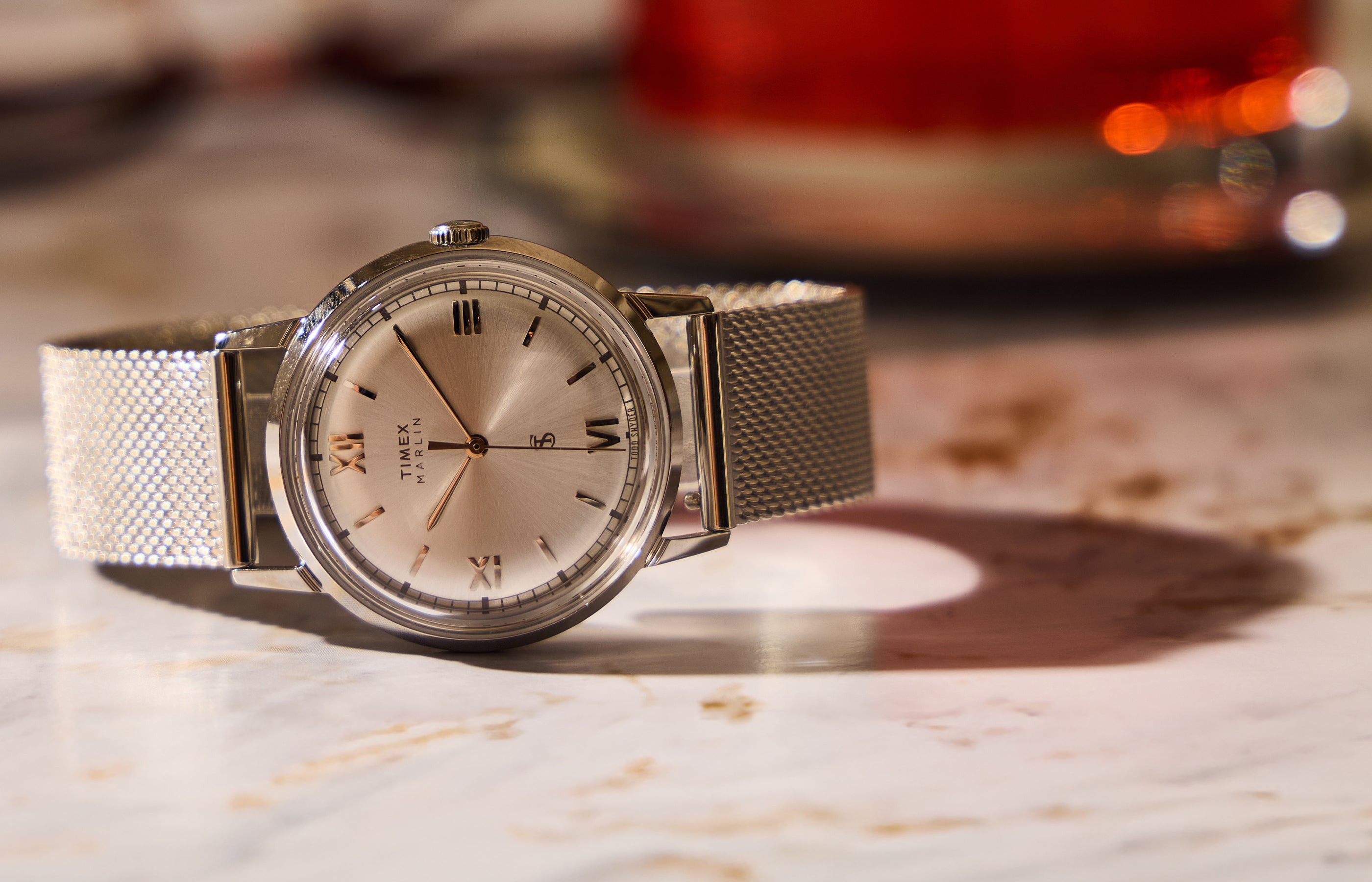 Todd Snyder x Timex Marlin® Mesh 34mm Stainless Steel Bracelet