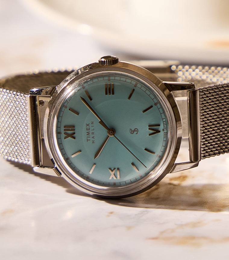 Todd Snyder x Timex Marlin® Mesh 34mm Stainless Steel Bracelet