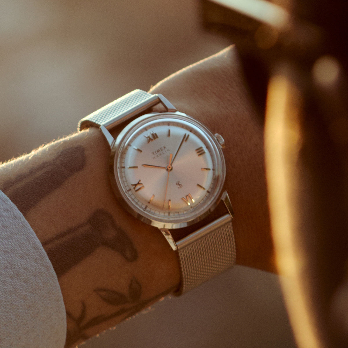 Todd Snyder x Timex Marlin® Mesh 34mm Stainless Steel Bracelet