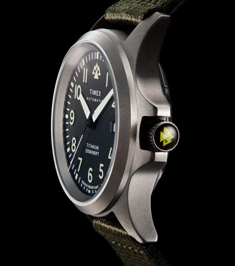 Timex watch sale green strap