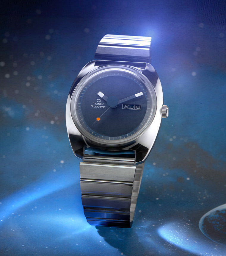 Q Timex 1975 Enigma Reissue 37mm Stainless Steel Bracelet Watch