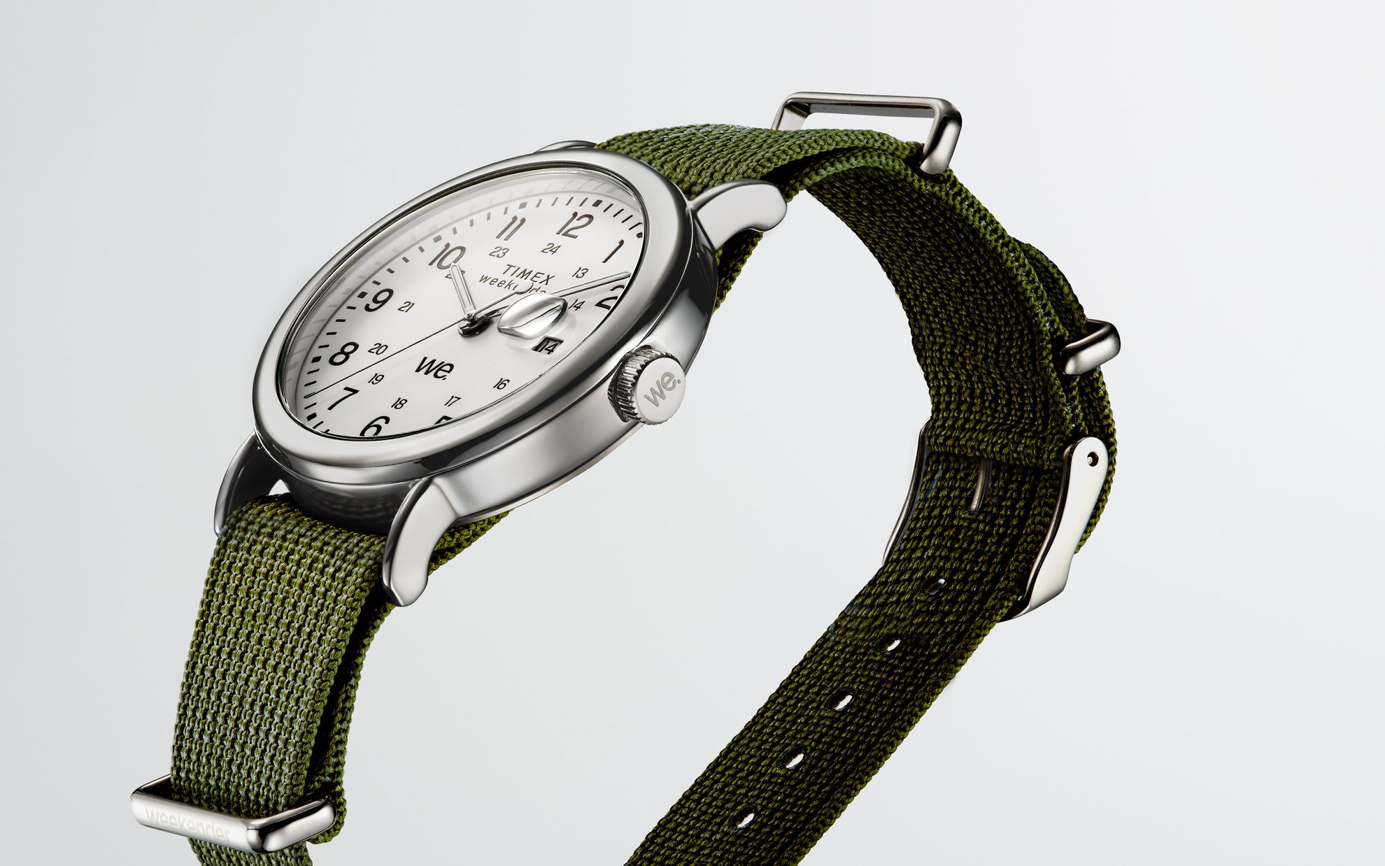 Weekender Green Fabric Strap Watch