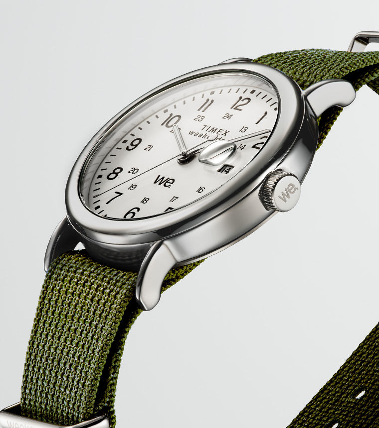 Weekender Green Fabric Strap Watch