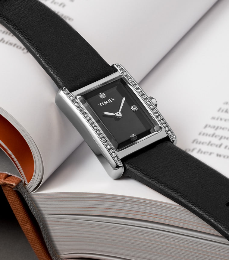 Hailey 24mm Leather Strap Watch TW2W63800 Timex EU