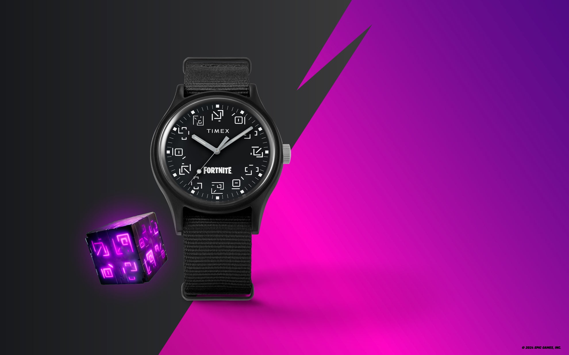 Timex MK1 x Fortnite® with Black Fabric Strap Watch