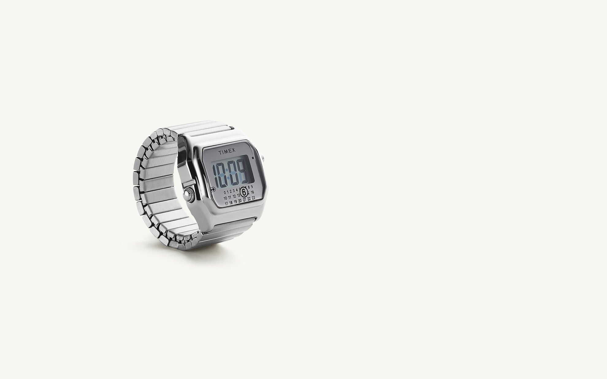 Timex x MM6  Stainless Steel Ring Watch