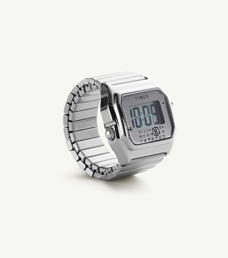 Timex x MM6 20mm Stainless Steel Ring Watch - S/M - TW2W81300  