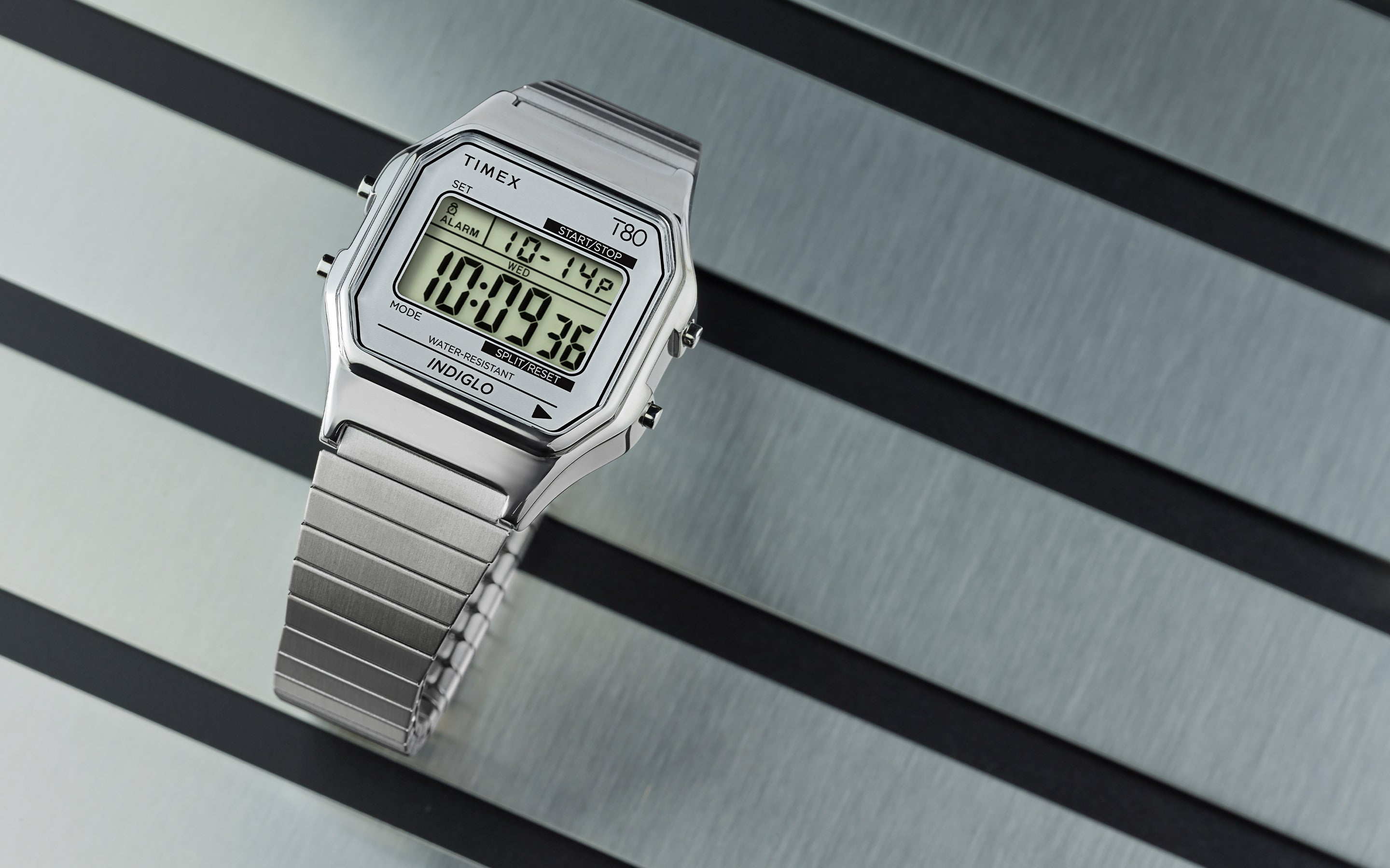 Timex 80 34mm Stainless Steel Expansion Band Watch - TW2W68200