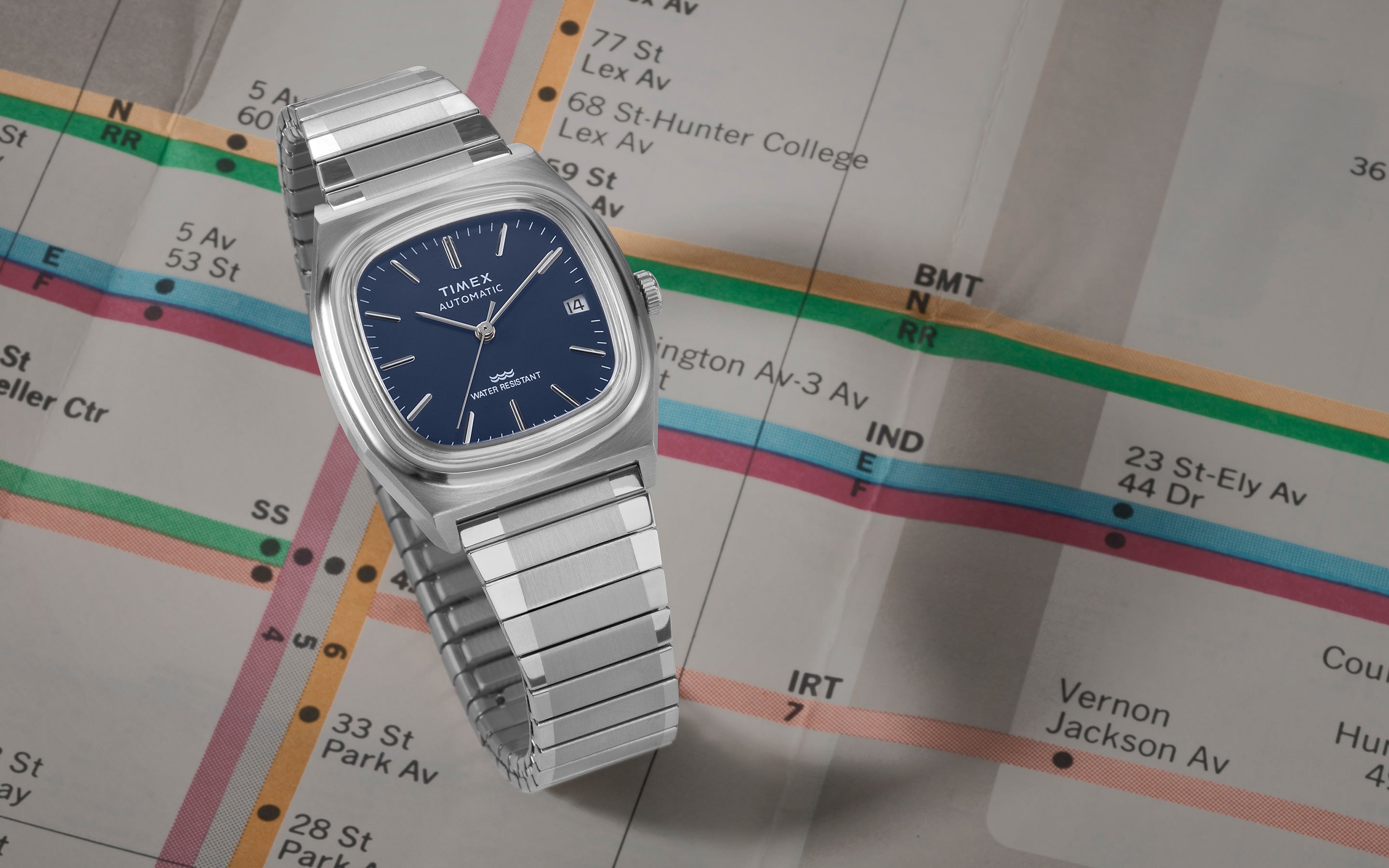 時計 REISSUE 1983 E-line tw2y07500 TIMEX REISSUE 1983 E-line TW2Y07500 Automatic Watch Leather Band