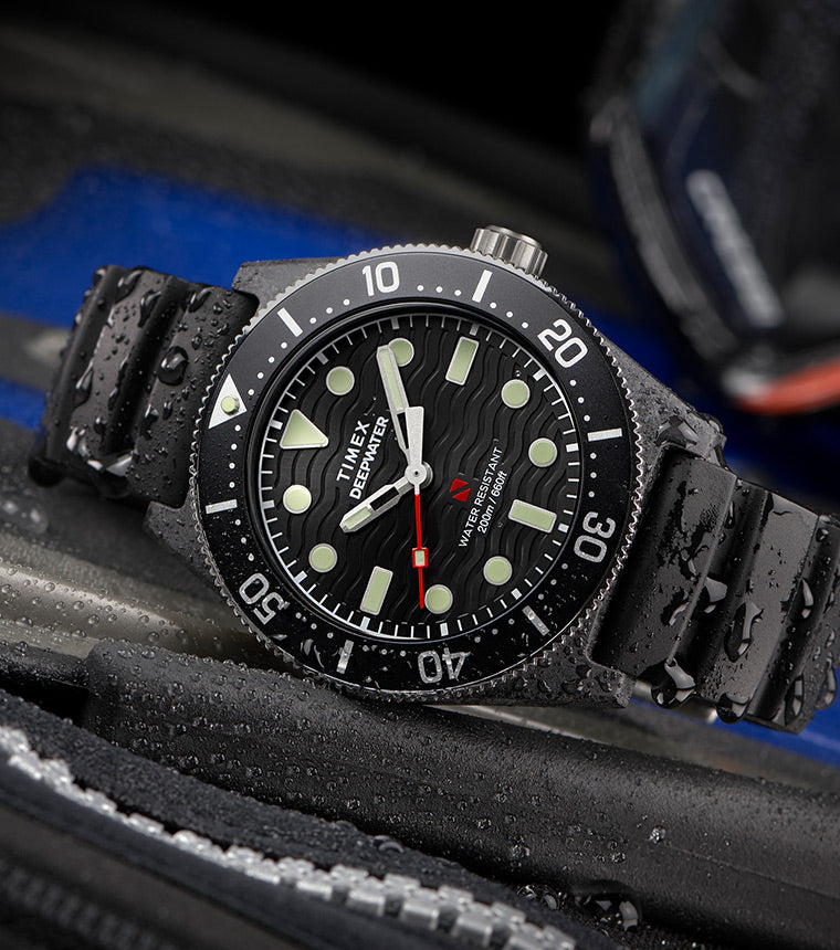 Deepwater Reef 200 XCF 43mm Synthetic Rubber Strap Watch