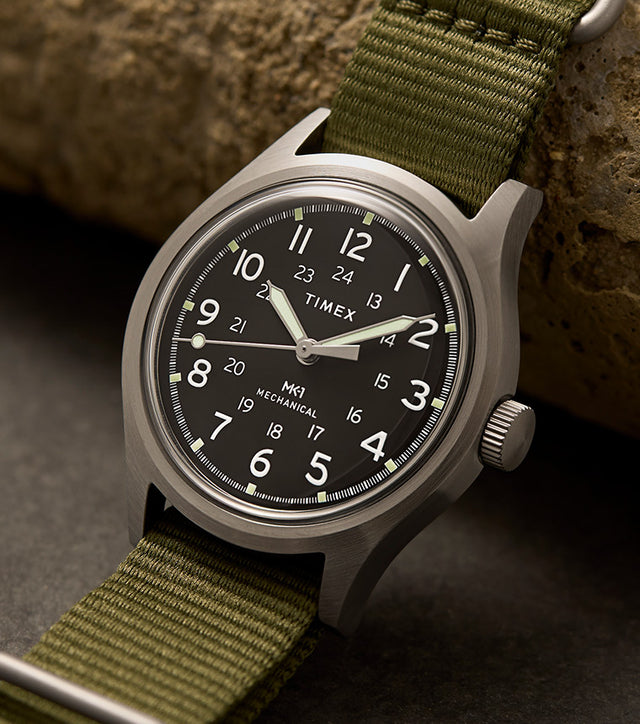 TW2Y07900 MK1® Hand-Wound 36mm Fabric Strap Watch Campaign Key Silhouettes (Beauty shots) Image