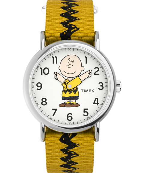 Peanuts® x Timex Charlie Brown 38mm Fabric Strap Watch - TW2R41100