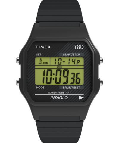 TW2R67000 Timex T80 34mm Stainless Steel Expansion Band Watch Primary Image