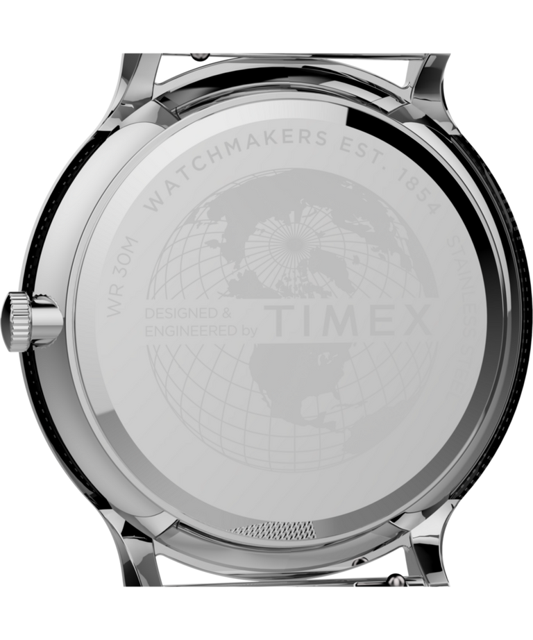 TW2T95400 Norway 40mm Stainless Steel Mesh Band Watch Caseback Image
