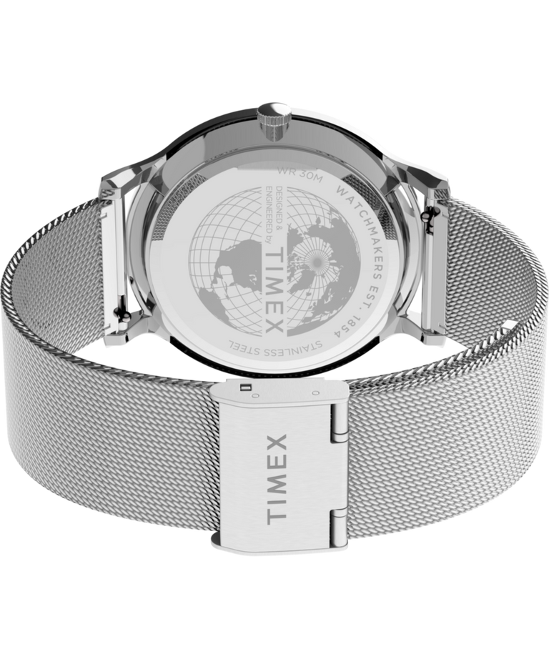 TW2T95400 Norway 40mm Stainless Steel Mesh Band Watch Caseback with Attachment Image