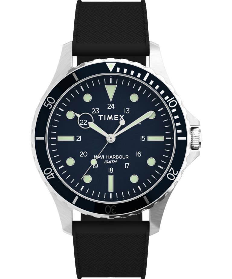 Navi 41mm Synthetic Rubber Strap Watch TW2U55700 Timex EU