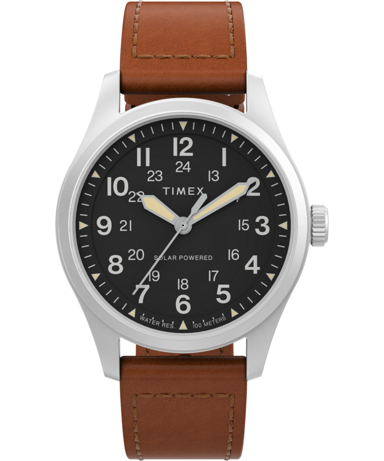 TW2V00200 Expedition® Field Post Solar 36mm Eco-Friendly Leather Strap Watch Primary Image