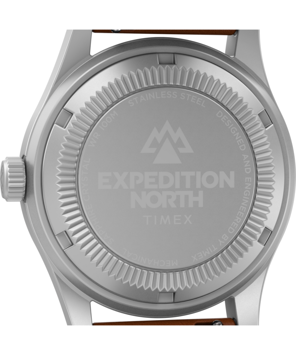 TW2V00700 Expedition Field Post Mechanical 38mm Eco-Friendly Leather Strap Watch Caseback Image