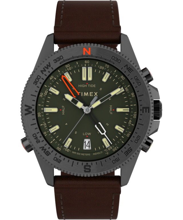 TW2V04000 Expedition Tide-Temp-Compass 43mm Eco-Friendly Leather Strap Watch Primary Image