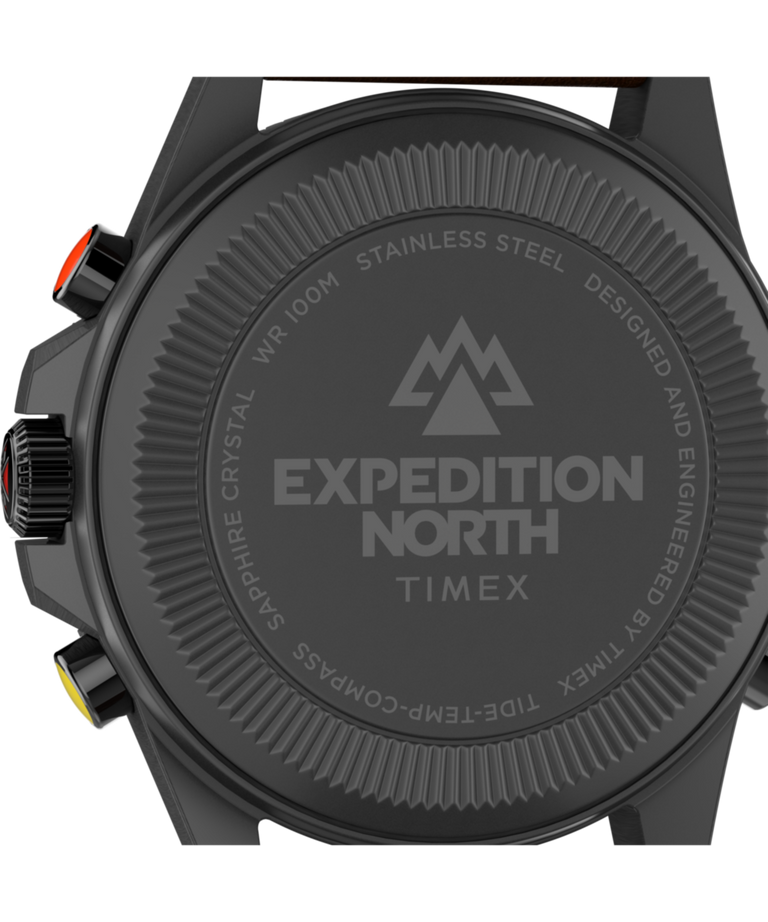 TW2V04000 Expedition Tide-Temp-Compass 43mm Eco-Friendly Leather Strap Watch Caseback Image