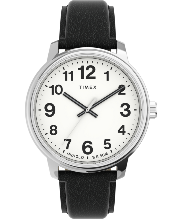 Easy Reader Bold 43mm Leather Strap Watch - TW2V21200 | Timex EU Easy Reader Bold 43mm Leather Strap Watch - TW2V21200 | Timex EU