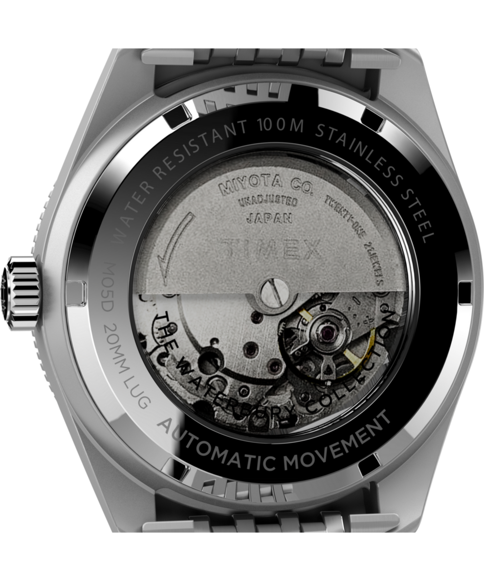 TW2V24900 Waterbury Dive Automatic 40mm Stainless Steel Bracelet Watch Caseback Image