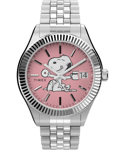 TW2V47400 Timex x Peanuts® Timex Legacy 34mm Stainless Steel Bracelet Watch Primary Image