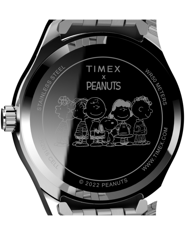 TW2V47400 Timex x Peanuts® Timex Legacy 34mm Stainless Steel Bracelet Watch Caseback Image