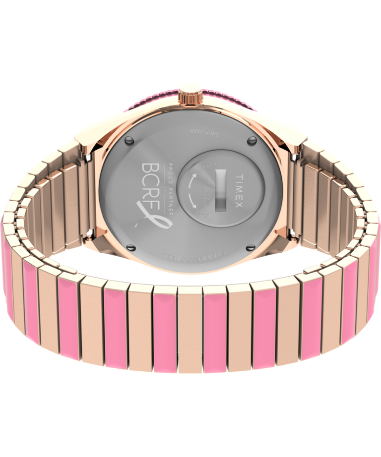 Q Timex x BCRF 36mm Stainless Steel Bracelet Watch TW2V52700