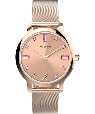 TW2V52800 Timex Transcend x BCRF 31mm Stainless Steel Bracelet Watch Primary Image