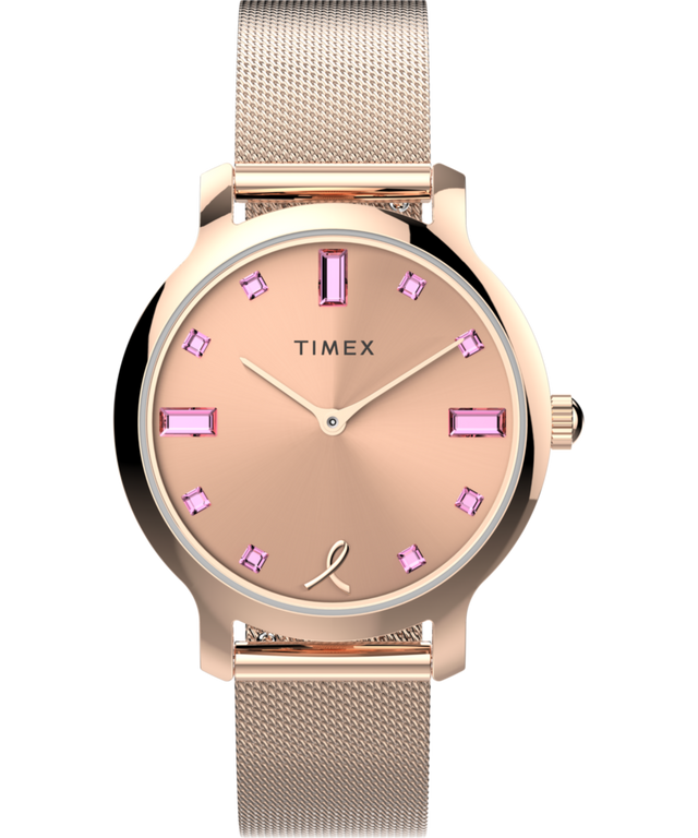 TW2V52800 Timex Transcend x BCRF 31mm Stainless Steel Bracelet Watch Primary Image