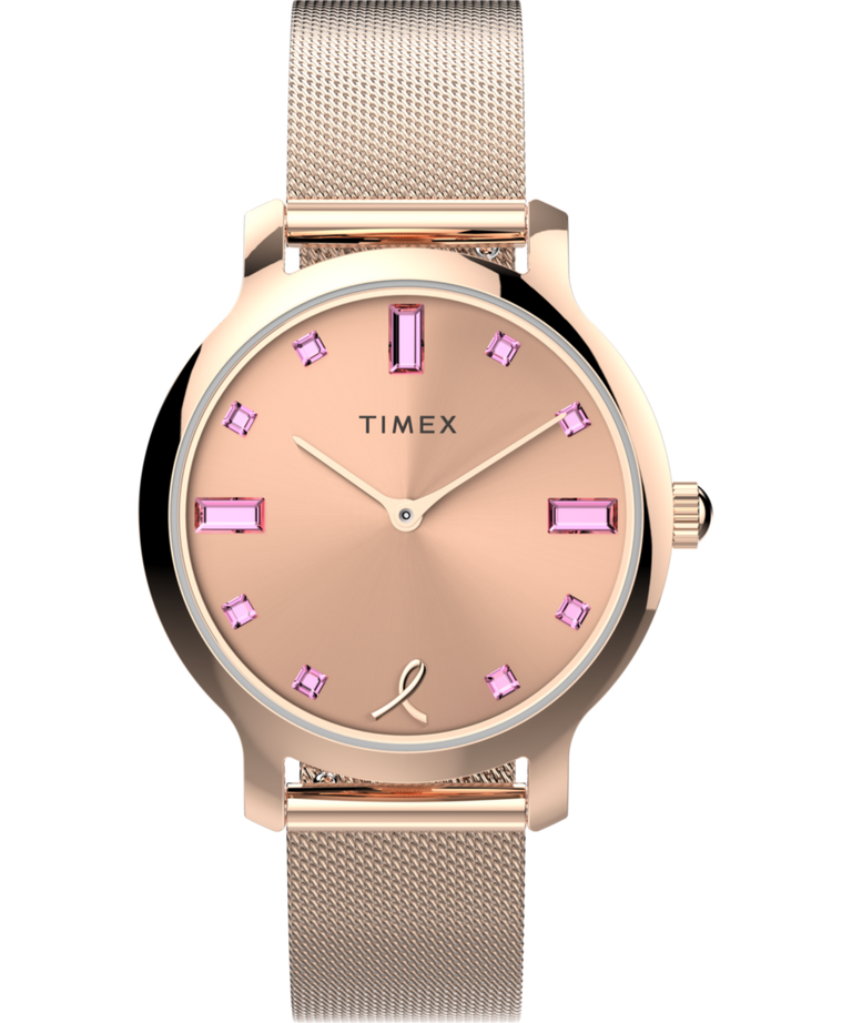 TW2V52800 Timex Transcend x BCRF 31mm Stainless Steel Bracelet Watch Primary Image