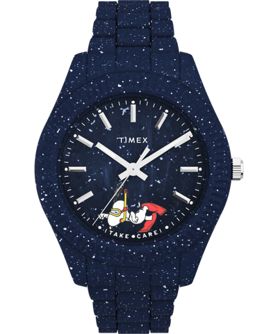 TW2V53300 Peanuts® x Timex Legacy Ocean 42mm Recycled Bracelet Watch Primary Image
