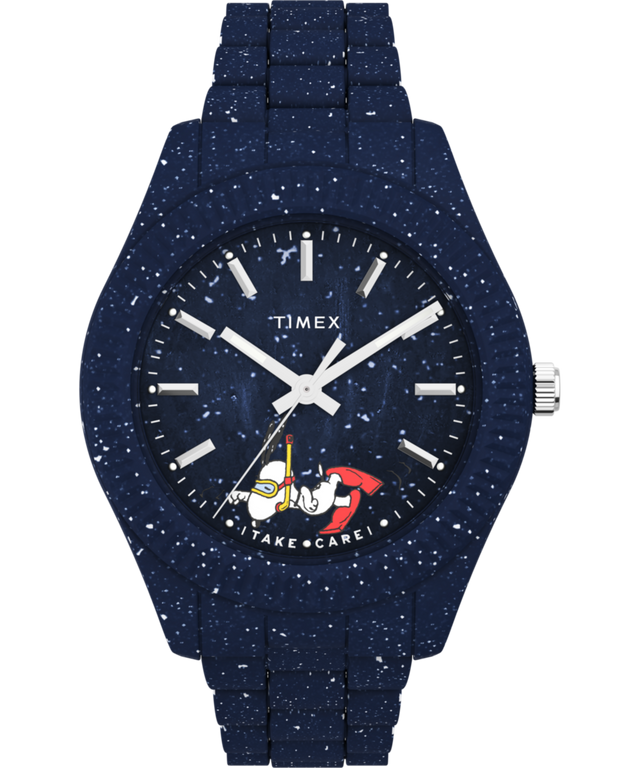 TW2V53300 Peanuts® x Timex Legacy Ocean 42mm Recycled Bracelet Watch Primary Image