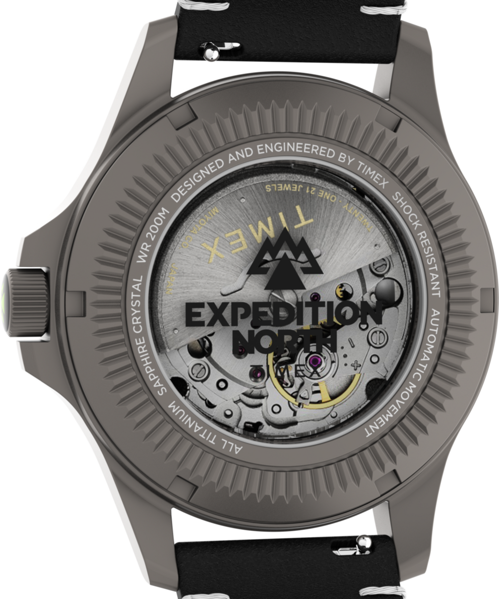 Expedition Titanium Automatic 41mm Eco Friendly Leather Strap Watch TW2V54000 Timex EU