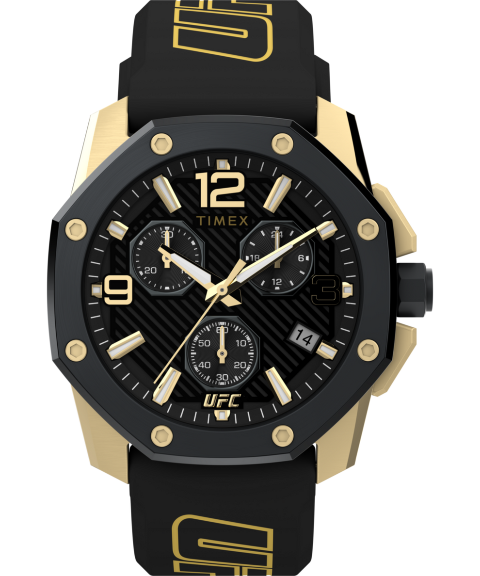 TW2V58500 Timex UFC Icon Chronograph 45mm Silicone Strap Watch Primary Image