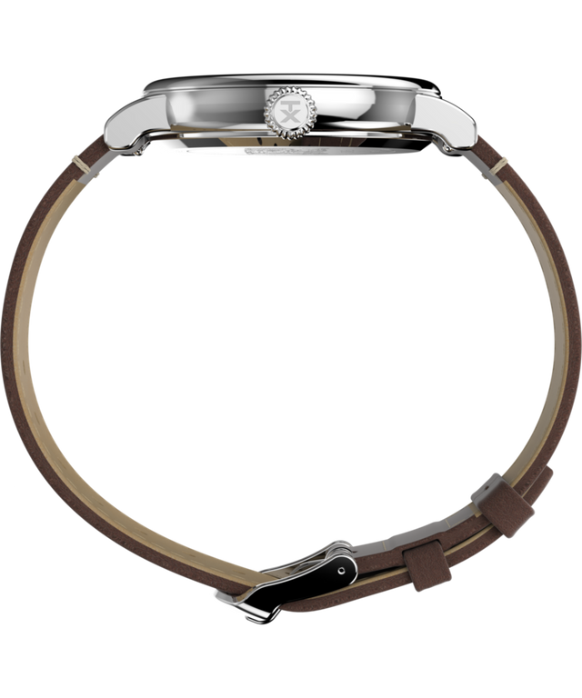 TW2V61200 Peanuts® x Timex Standard Featuring Snoopy at the Beach 40mm Leather Strap Watch Profile Image