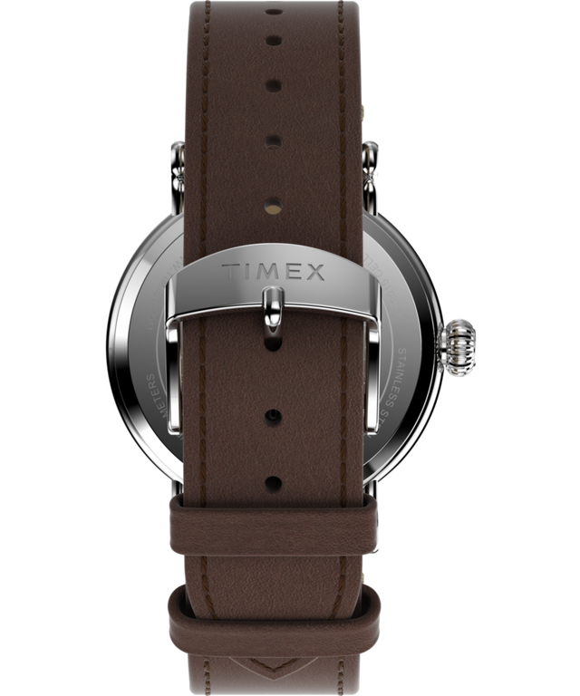 TW2V61200 Peanuts® x Timex Standard Featuring Snoopy at the Beach 40mm Leather Strap Watch Strap Image