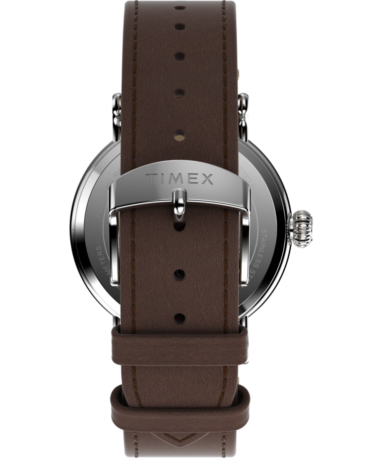 TW2V61200 Peanuts® x Timex Standard Featuring Snoopy at the Beach 40mm Leather Strap Watch Strap Image