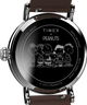TW2V61200 Peanuts® x Timex Standard Featuring Snoopy at the Beach 40mm Leather Strap Watch Caseback Image