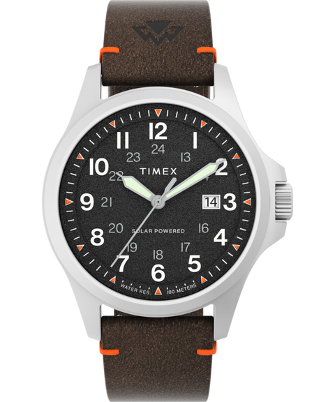 レッテー Expedition Field Solar 41mm Eco-Friendly Leather Strap Watch
