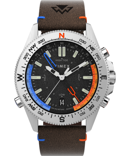 Expedition Tide-Temp-Compass 43mm Eco-Friendly Leather Strap Watch -  TW2V64400 | Timex EU