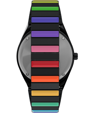 TW2V65900 Q Timex Rainbow 36mm Stainless Steel Expansion Band Watch Strap Image