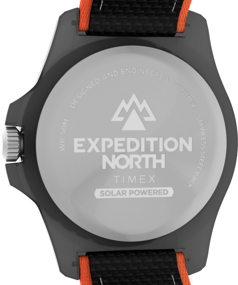 TW2V66100 Expedition Freedive Ocean #tide Fabric Strap Watch Caseback Image