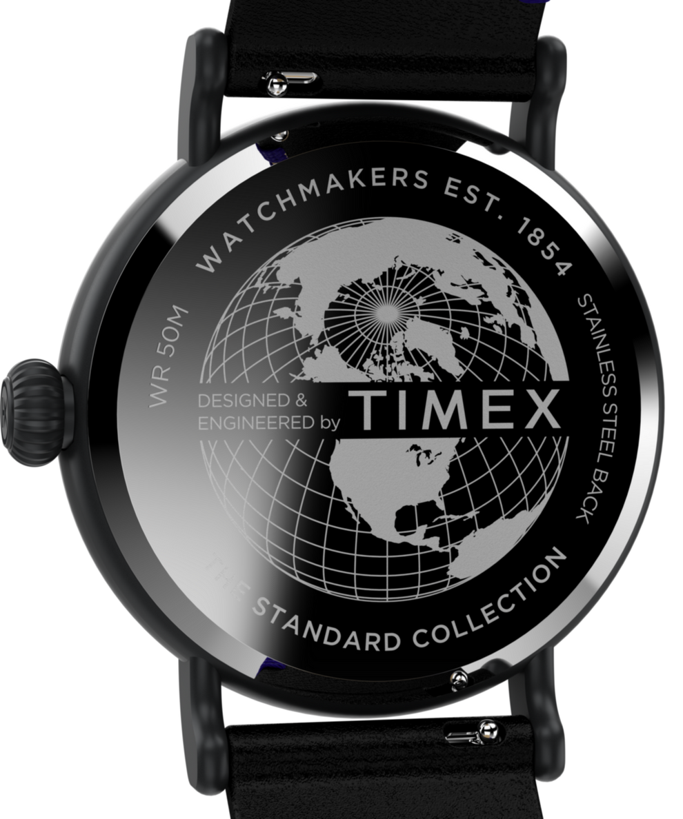 TW2V67600 Timex Waterbury Standard Dia de los Muertos 40mm Leather Strap Watch Caseback Image