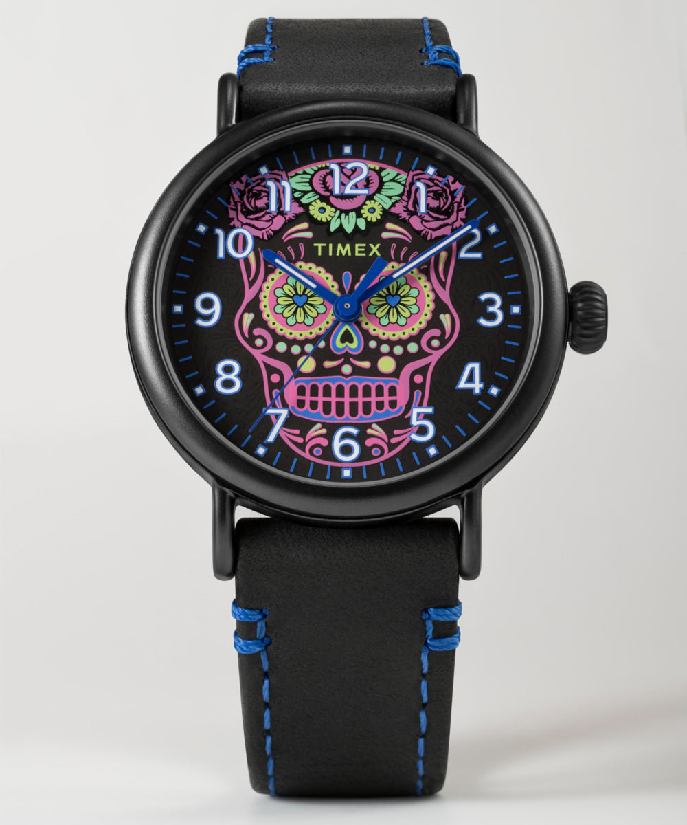 Timex Waterbury Standard Dia de los Muertos 40mm Leather Strap