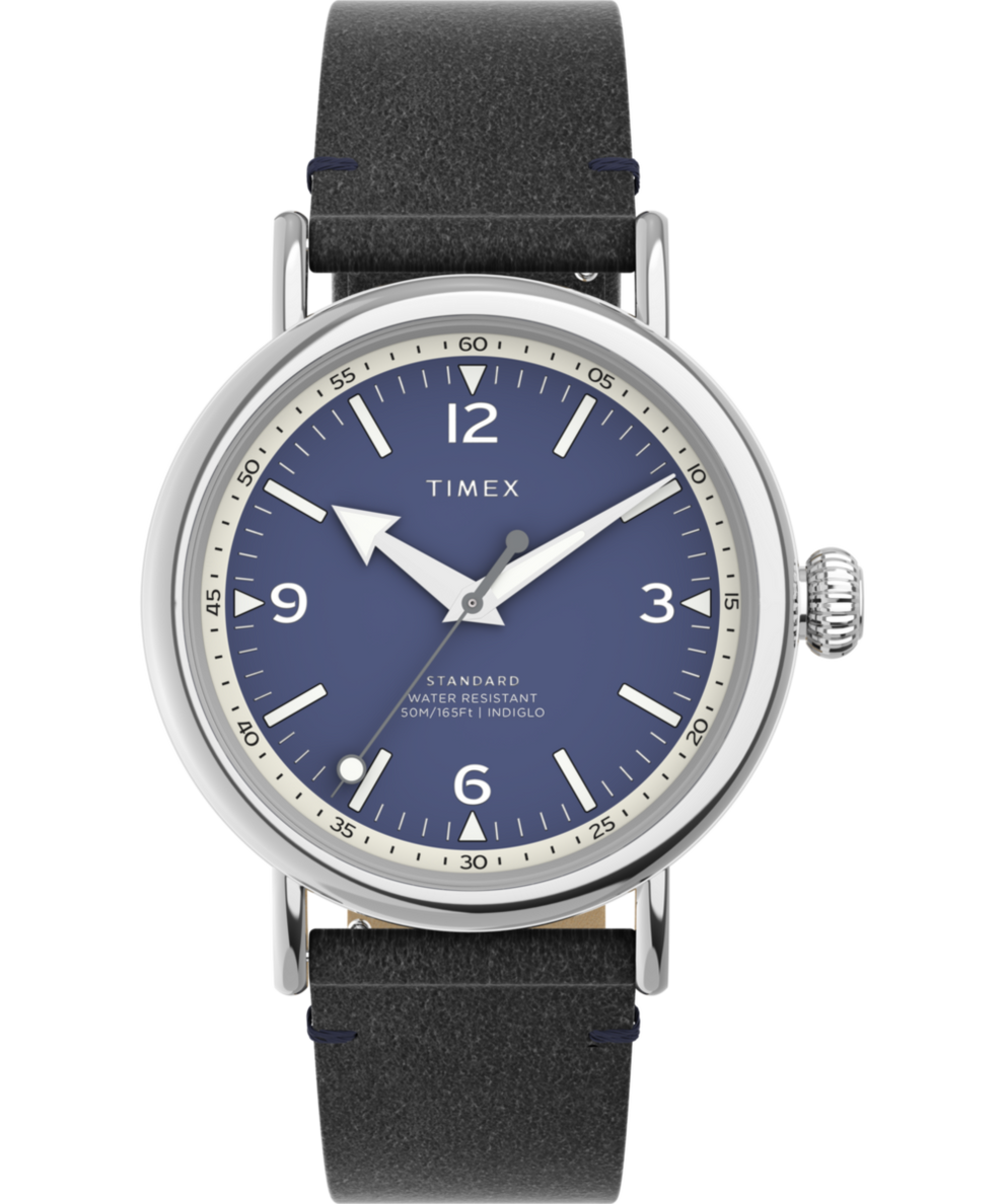 TW2V71300 Timex Standard 40mm Eco-Friendly Leather Strap Watch Primary Image