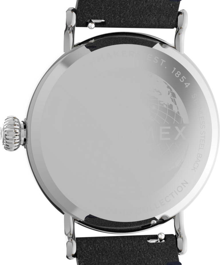 TW2V71300 Timex Standard 40mm Eco-Friendly Leather Strap Watch Caseback Image