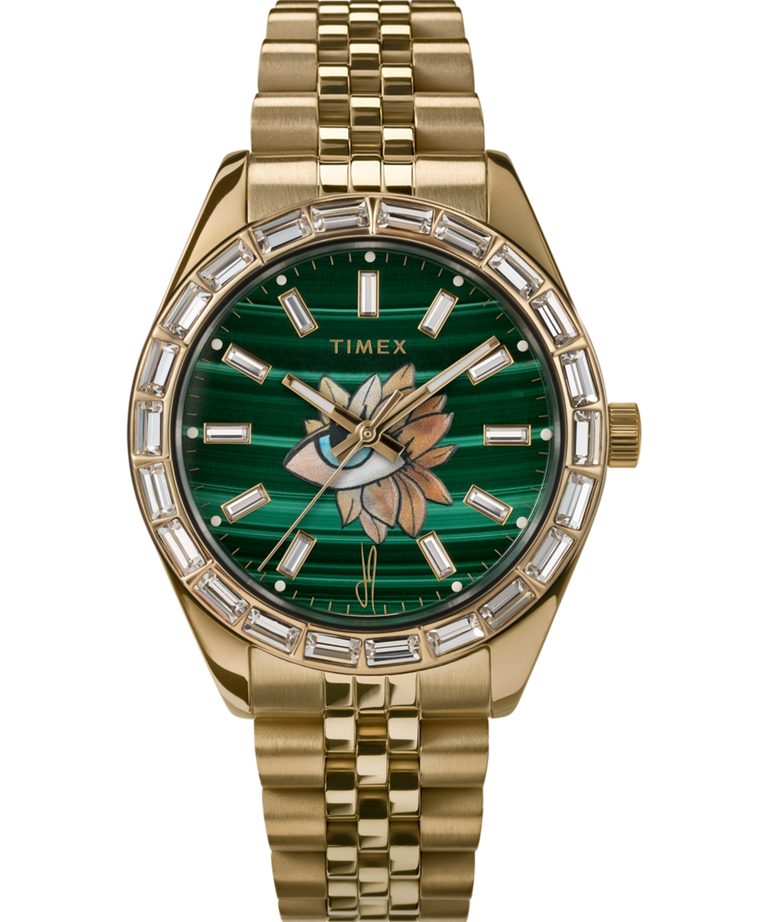 Timex Legacy x Jacquie Aiche Malachite Tribe Eye 36mm Watch