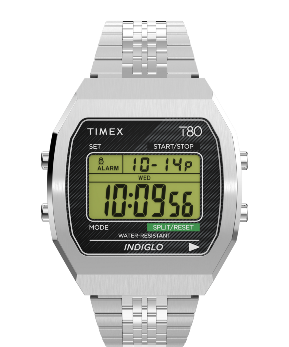 TW2V74200 Timex T80 Steel 36mm Stainless Steel Bracelet Watch Primary Image